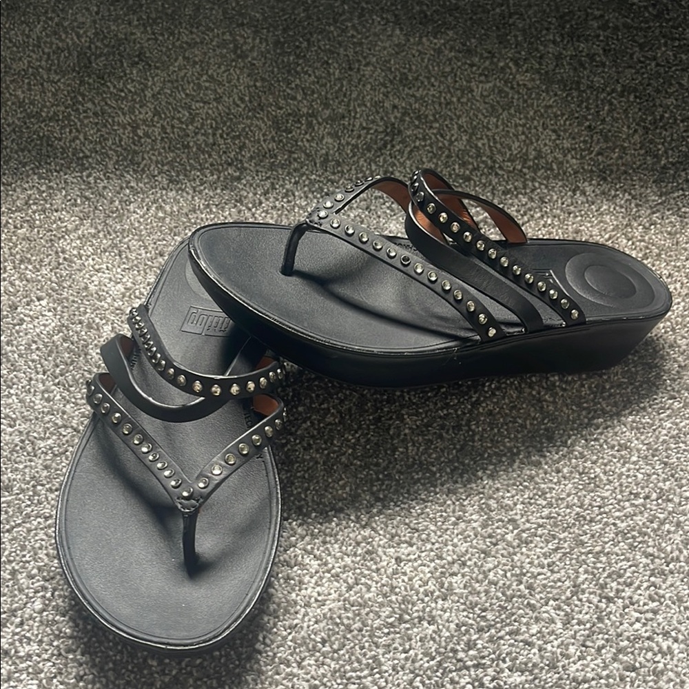 Fitflop Black Studded Sandals